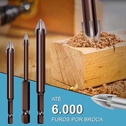 Broca Indestrutível Universal | Kit Completo