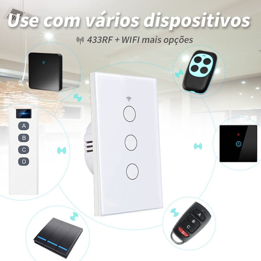 Interruptor Wi-fi Inteligente | Compatível com Alexa