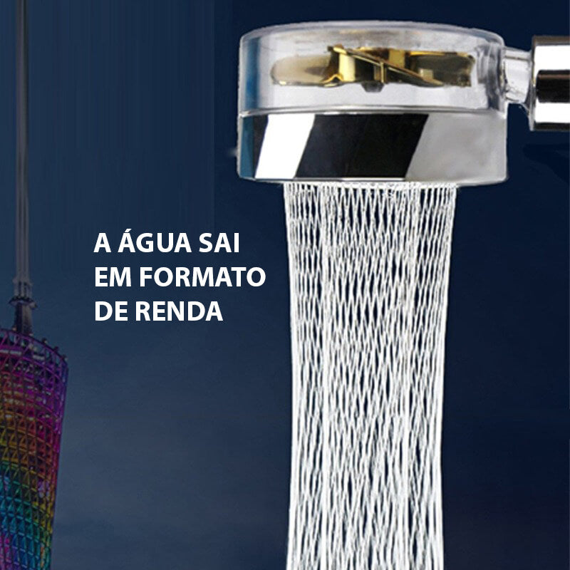 Ducha de Mão Com Hélice Alta Pressão e Água Rendada