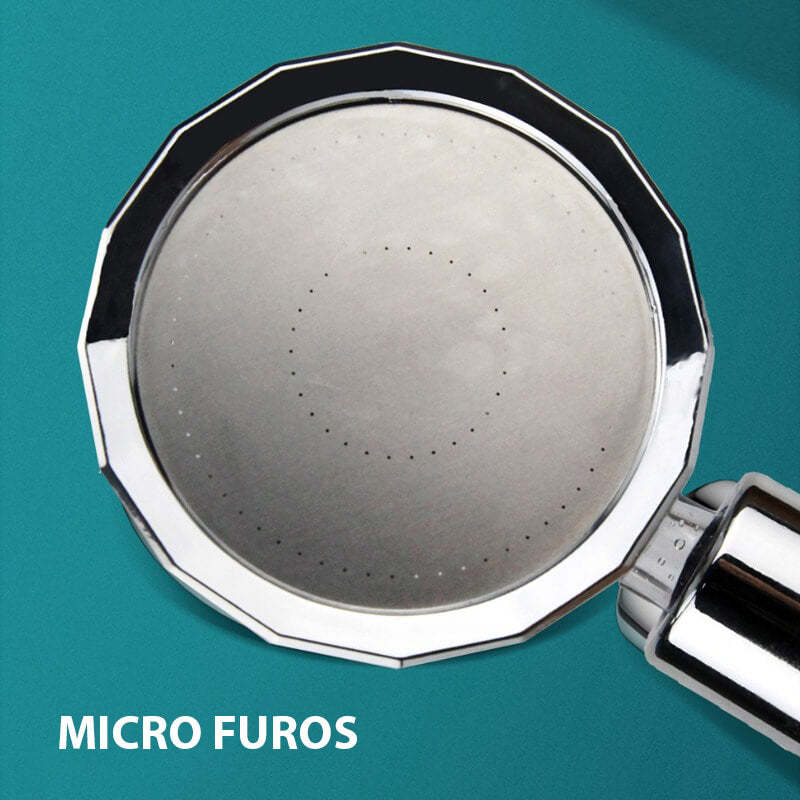 Ducha de Mão Com Hélice Alta Pressão e Água Rendada
