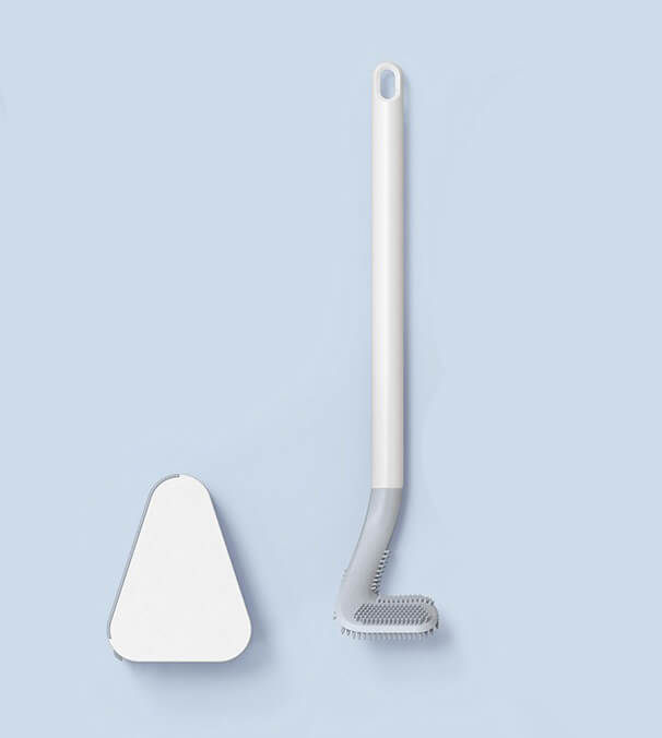 Escova Sanitária de Silicone Para Banheiro - Limpa Vaso Sanitário
