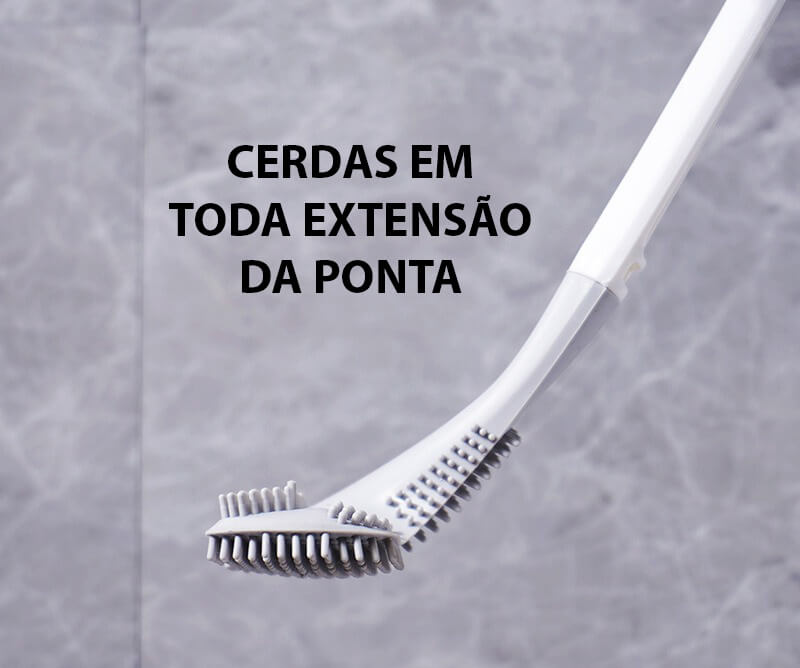 Escova Sanitária de Silicone Para Banheiro - Limpa Vaso Sanitário