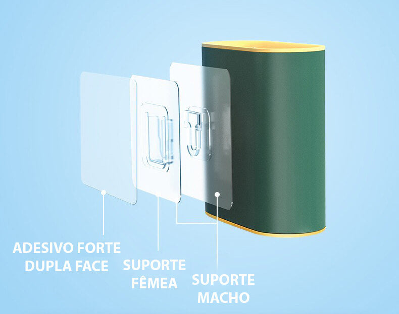 Escova Sanitária de Silicone Reta Para Banheiro - Limpa Vaso Sanitário