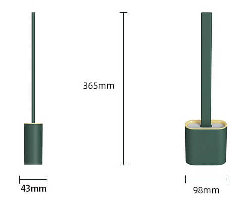 Escova Sanitária de Silicone Reta Para Banheiro - Limpa Vaso Sanitário