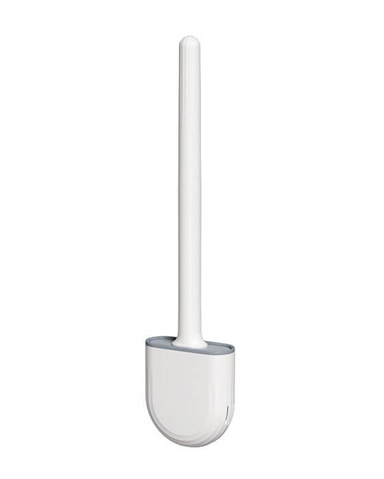 Escova Sanitária de Silicone Reta Para Banheiro - Limpa Vaso Sanitário