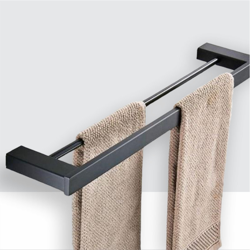 Kit Acessórios Banheiro Black Fosco | Linha Home