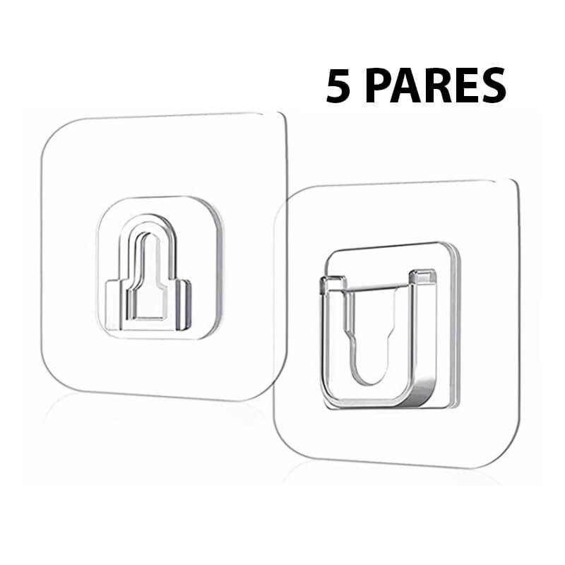 Kit Com Ganchos de Parede Adesivos - Dispensa Furações