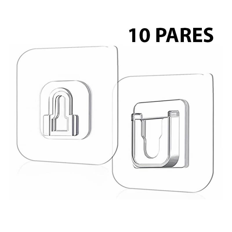 Kit Com Ganchos de Parede Adesivos - Dispensa Furações