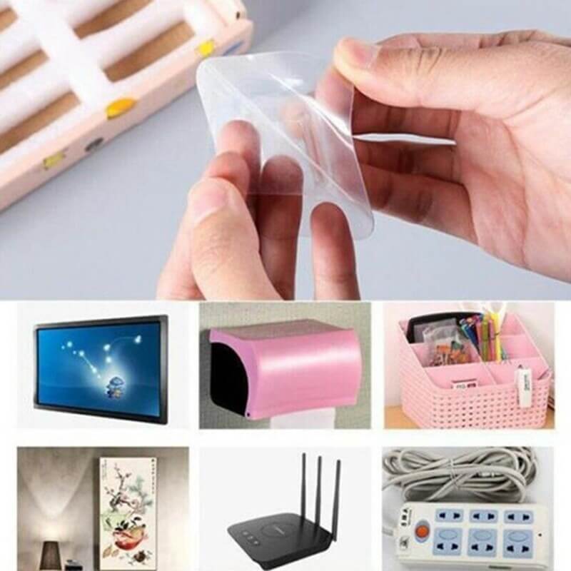 Kit Com Ganchos de Parede Adesivos - Dispensa Furações