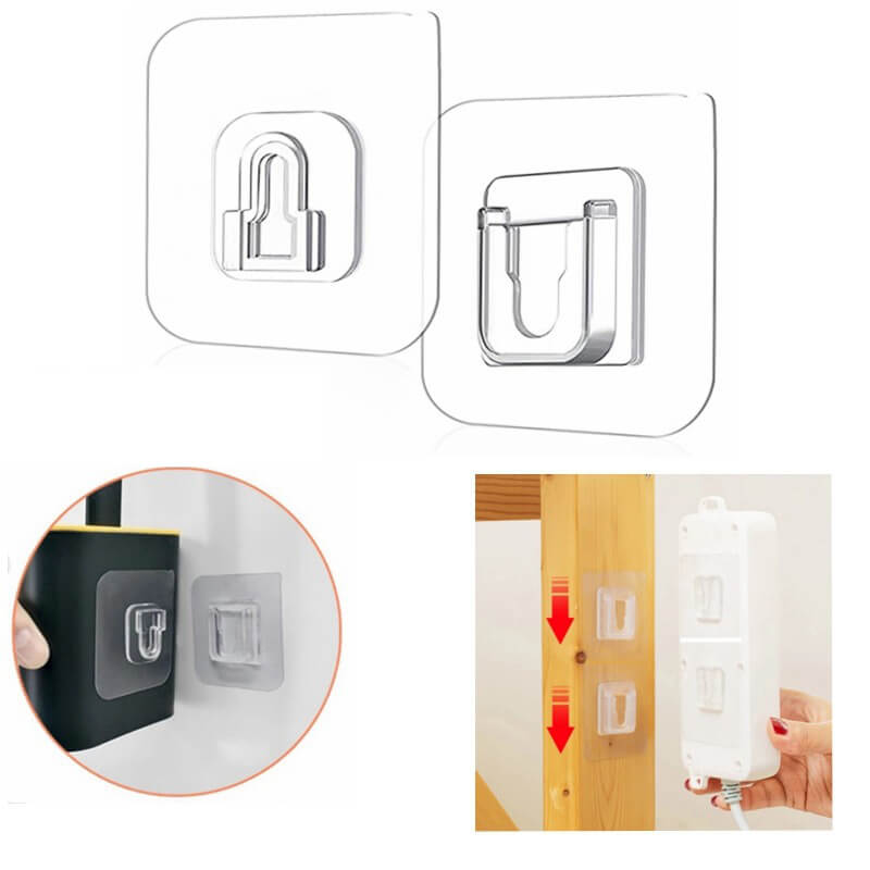 Kit Com Ganchos de Parede Adesivos - Dispensa Furações