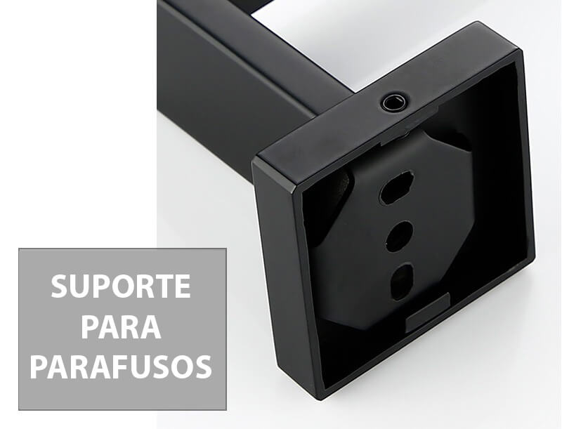 Kit Com 4 Suportes Para Banheiro Porta Toalha Porta Papel Higiênico
