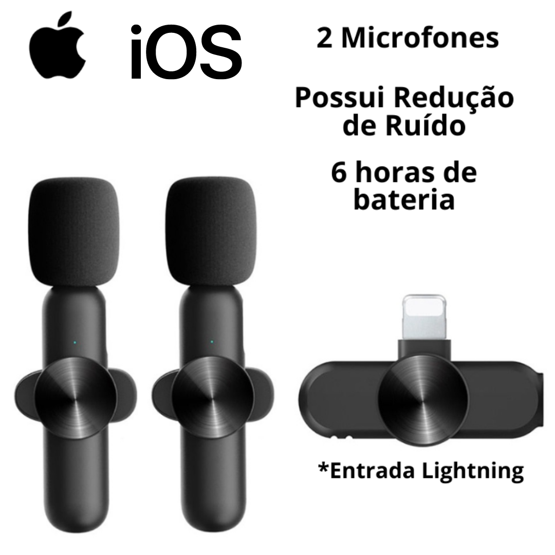 Microfone Profissional De Lapela Sem Fio Speaker®