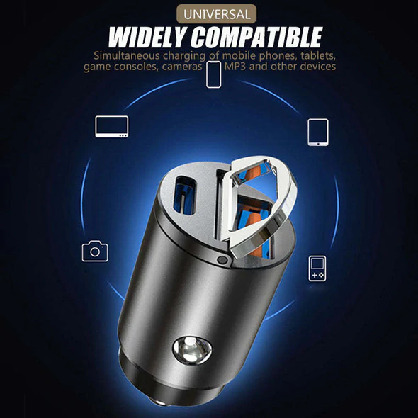 Adaptador de Carregador Super Rápido Para Carros