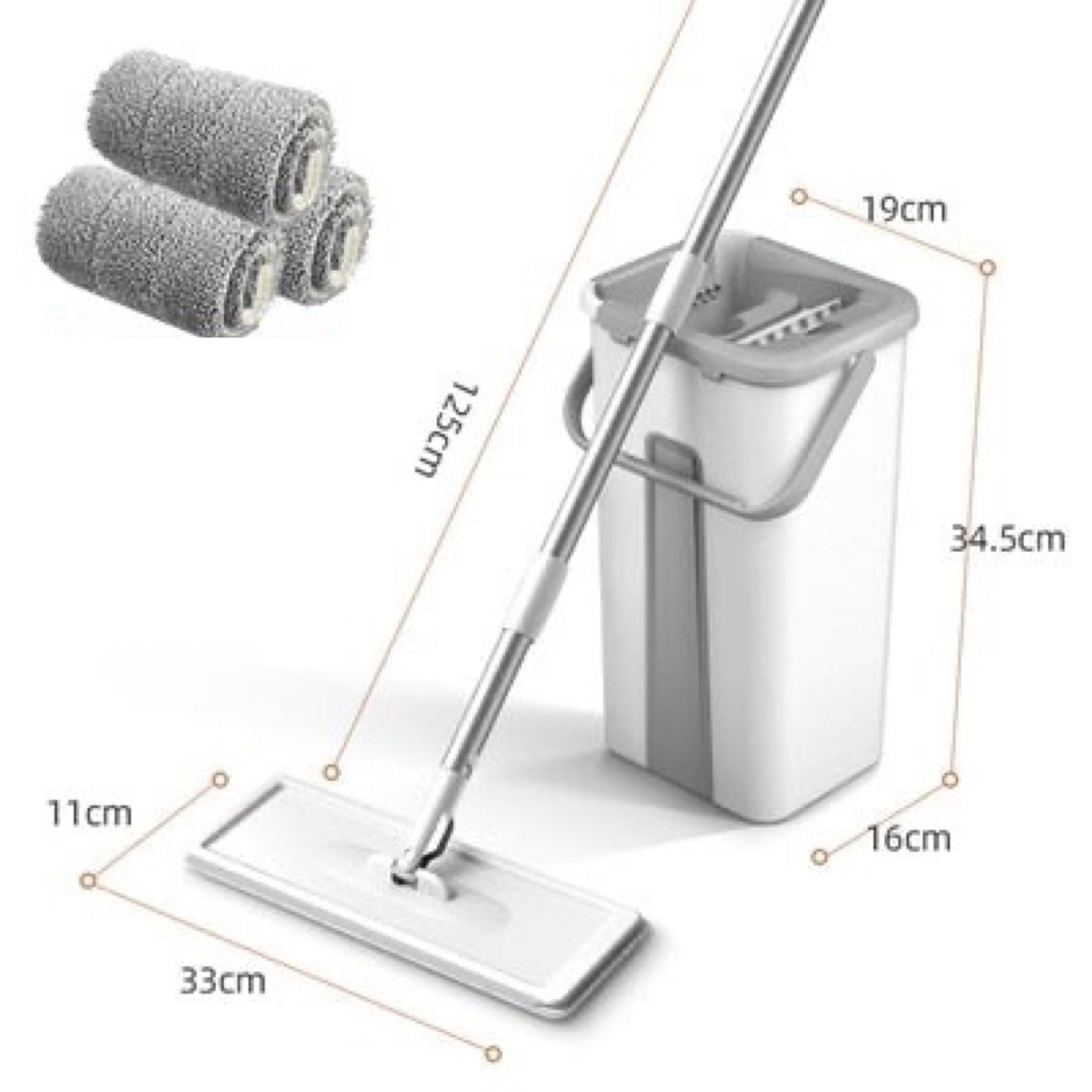 Esfregão Mágico De Microfibra + 3 Almofadas De Limpeza