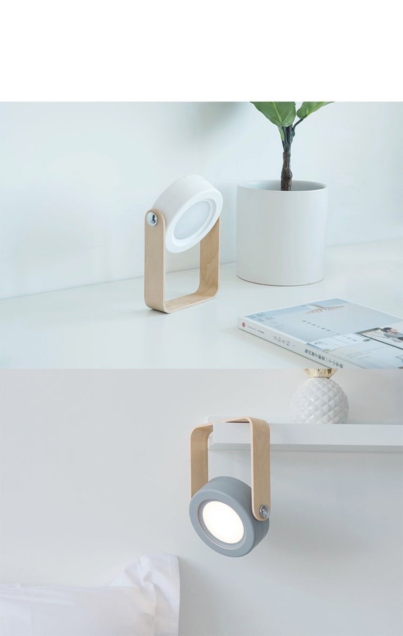 Abajur de Mesa Pequeno Holofote