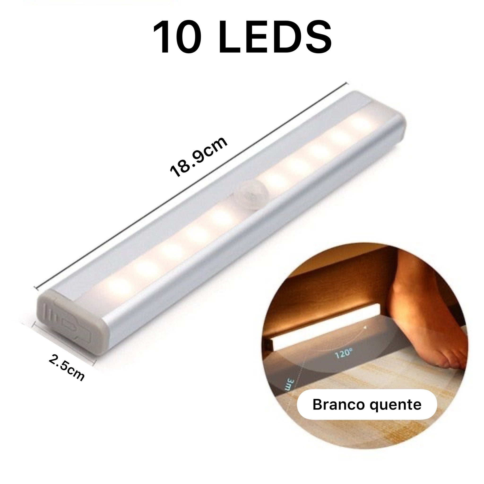Luz Noturna de LED Com Sensor De Movimento