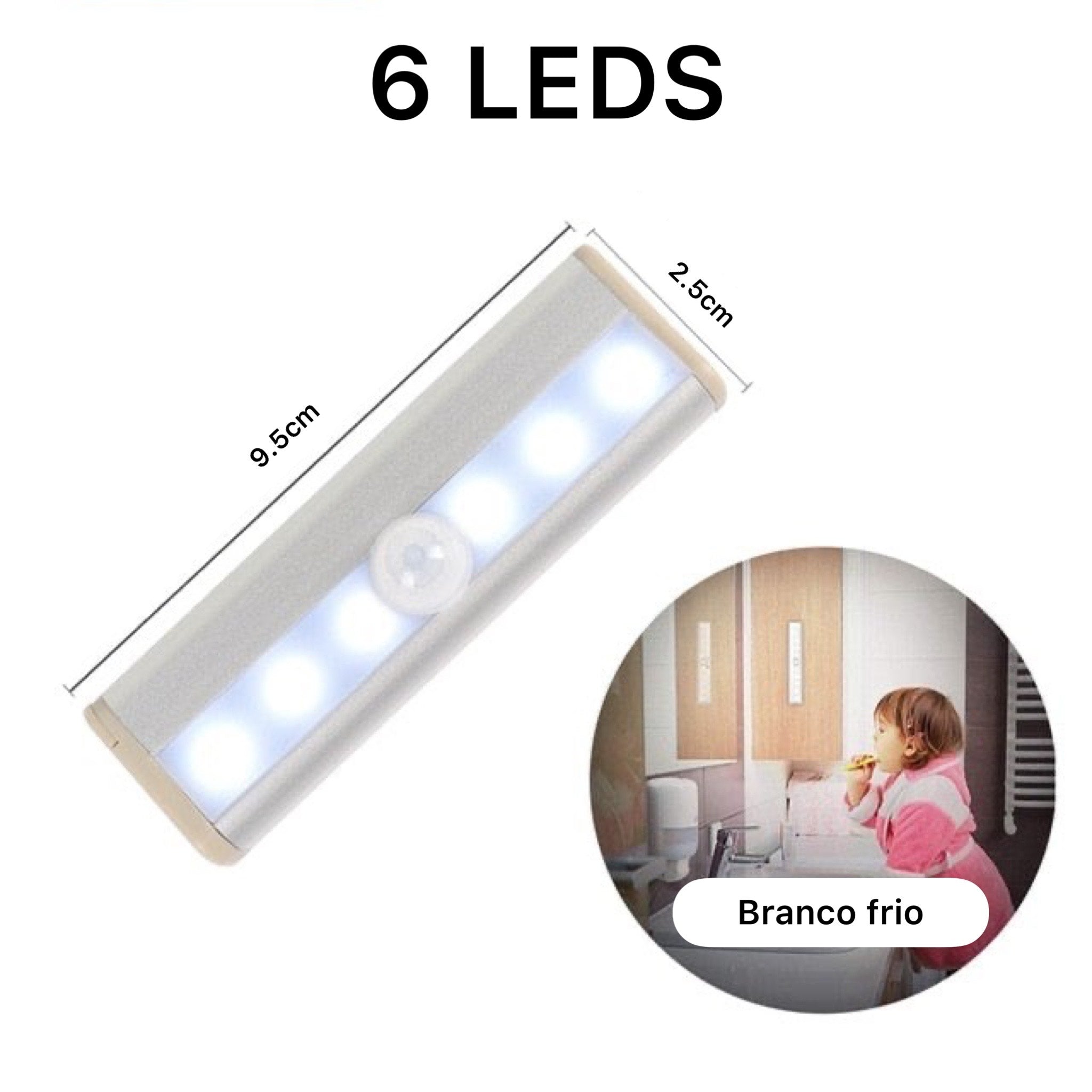 Luz Noturna de LED Com Sensor De Movimento