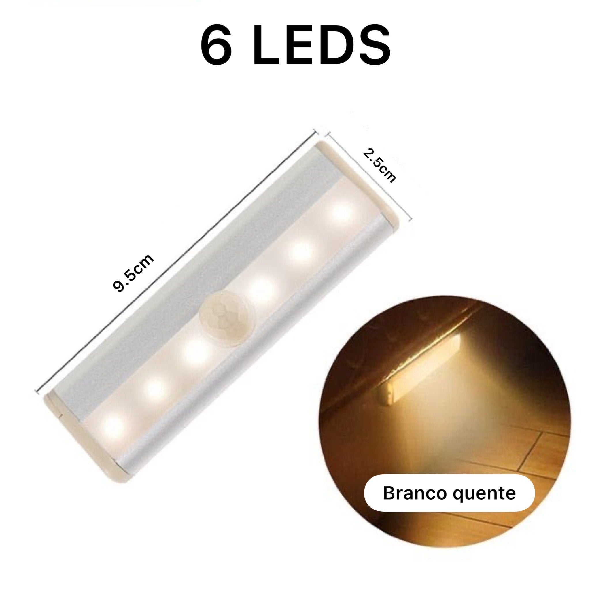 Luz Noturna de LED Com Sensor De Movimento