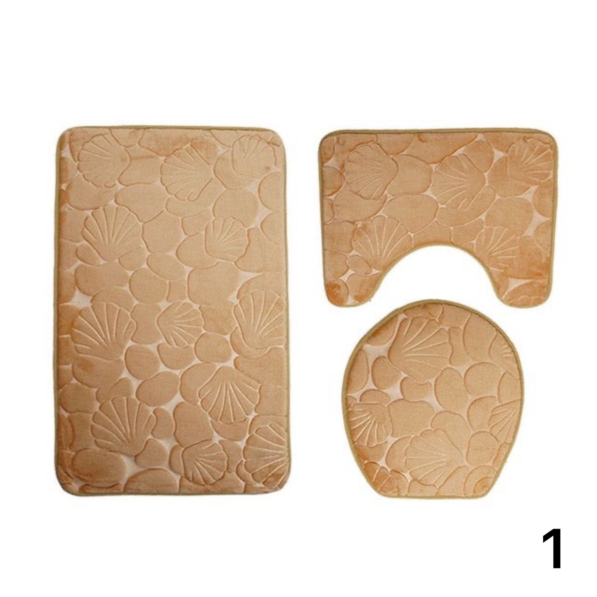 Jogo De Tapetes Para Banheiro e Lavabo 3 Peças
