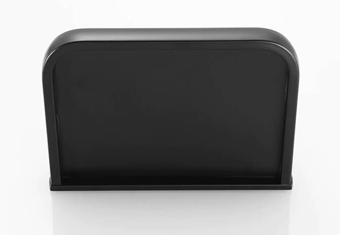 Porta Papel Higiênico Preto Com Suporte Para Celular - Em Inox