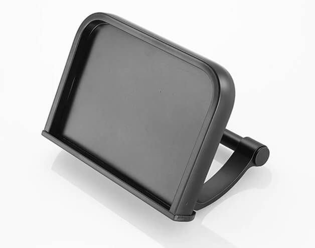 Porta Papel Higiênico Preto Com Suporte Para Celular - Em Inox