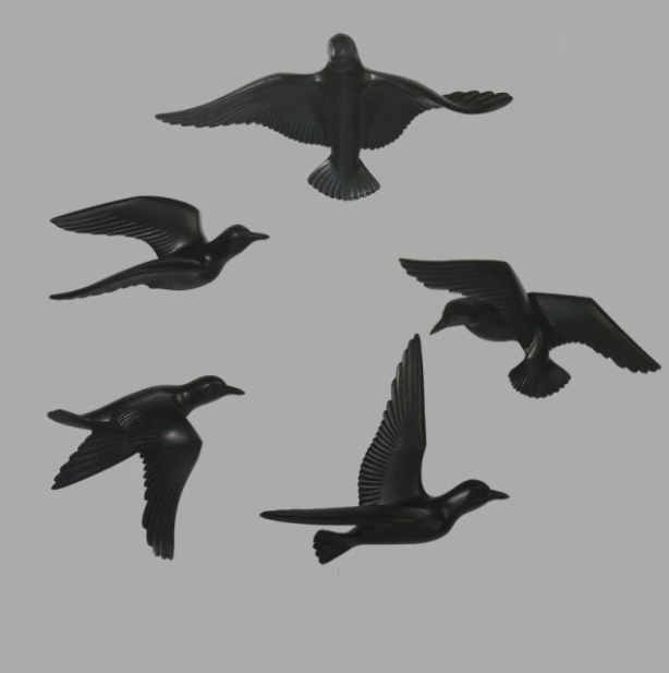 Voo da Harmonia: Esculturas de Parede Birds