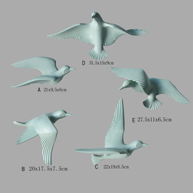 Voo da Harmonia: Esculturas de Parede Birds