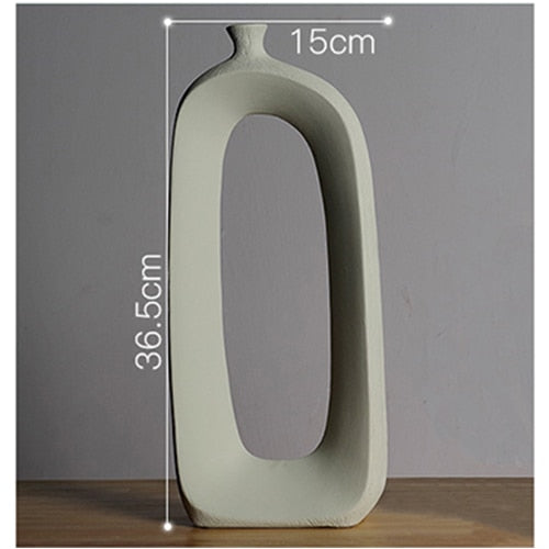 Vaso Em Cerâmica Minimalista
