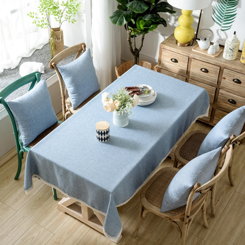 Toalha Decorativa De Mesa Linho + Cotton
