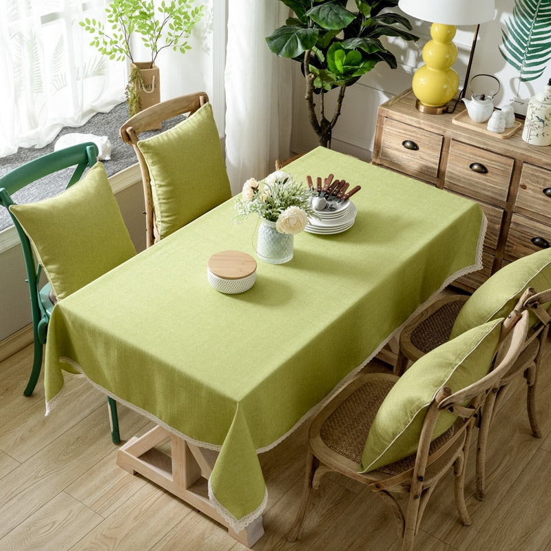 Toalha Decorativa De Mesa Linho + Cotton