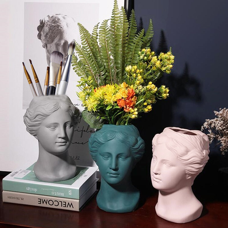 Vaso De Flores Moderno Resina Alta Qualidade