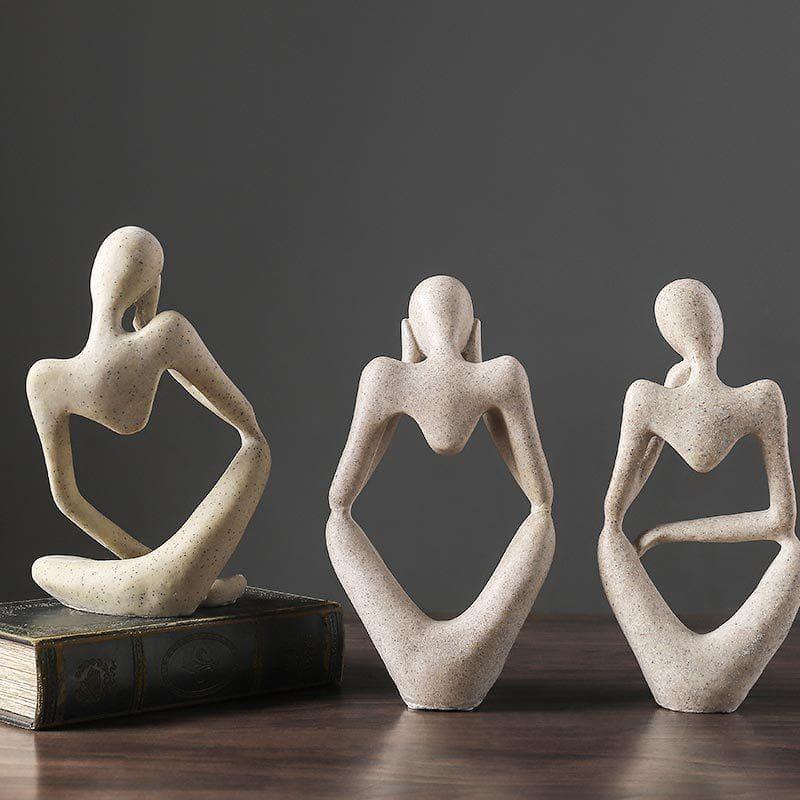 Escultura Arte Abstrata Liberdade Resina Alta Qualidade