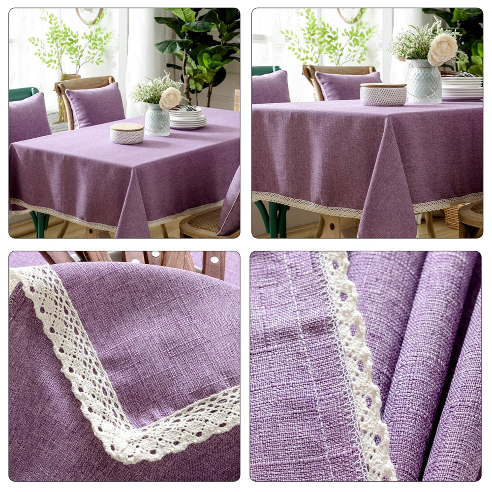 Toalha Decorativa De Mesa Linho + Cotton