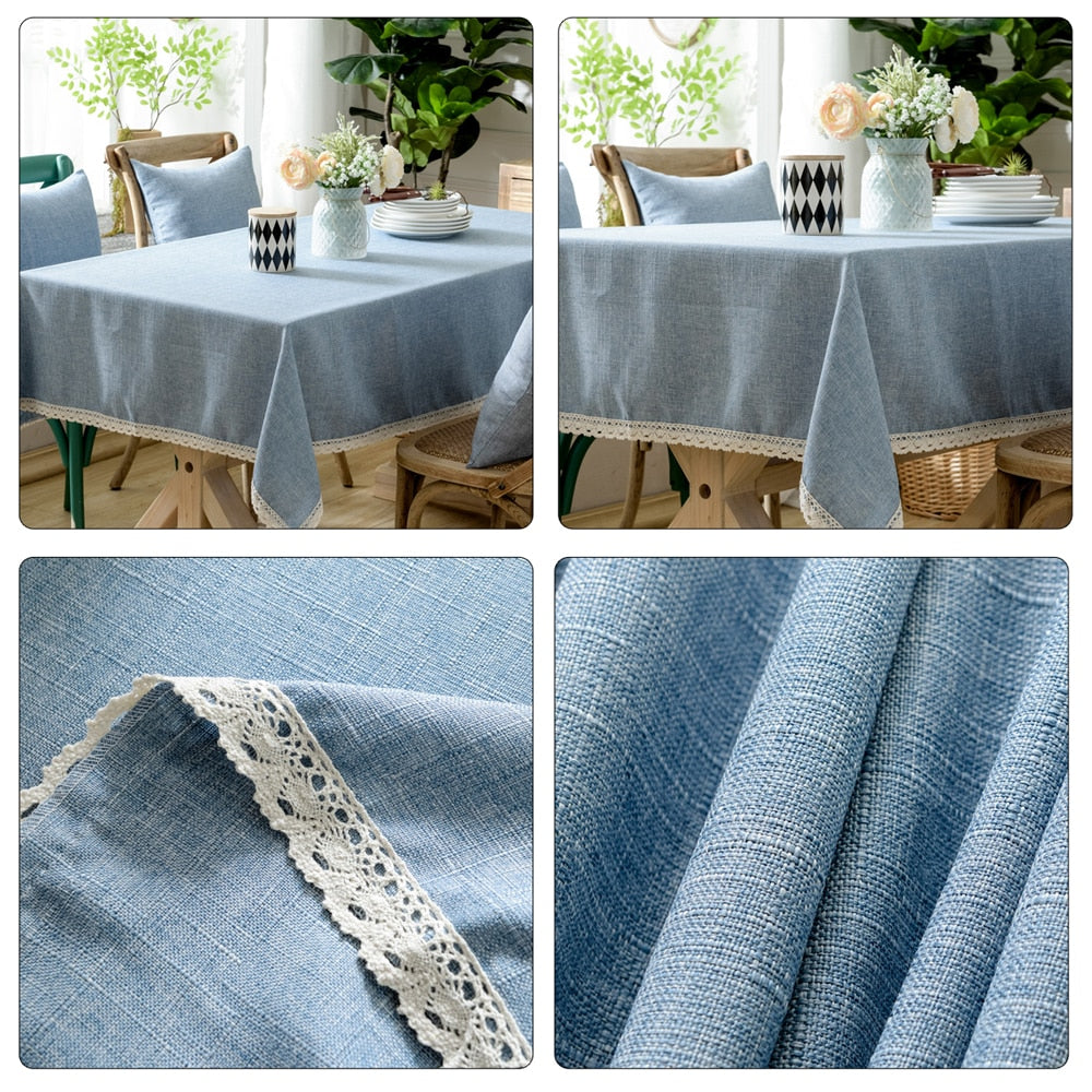 Toalha Decorativa De Mesa Linho + Cotton