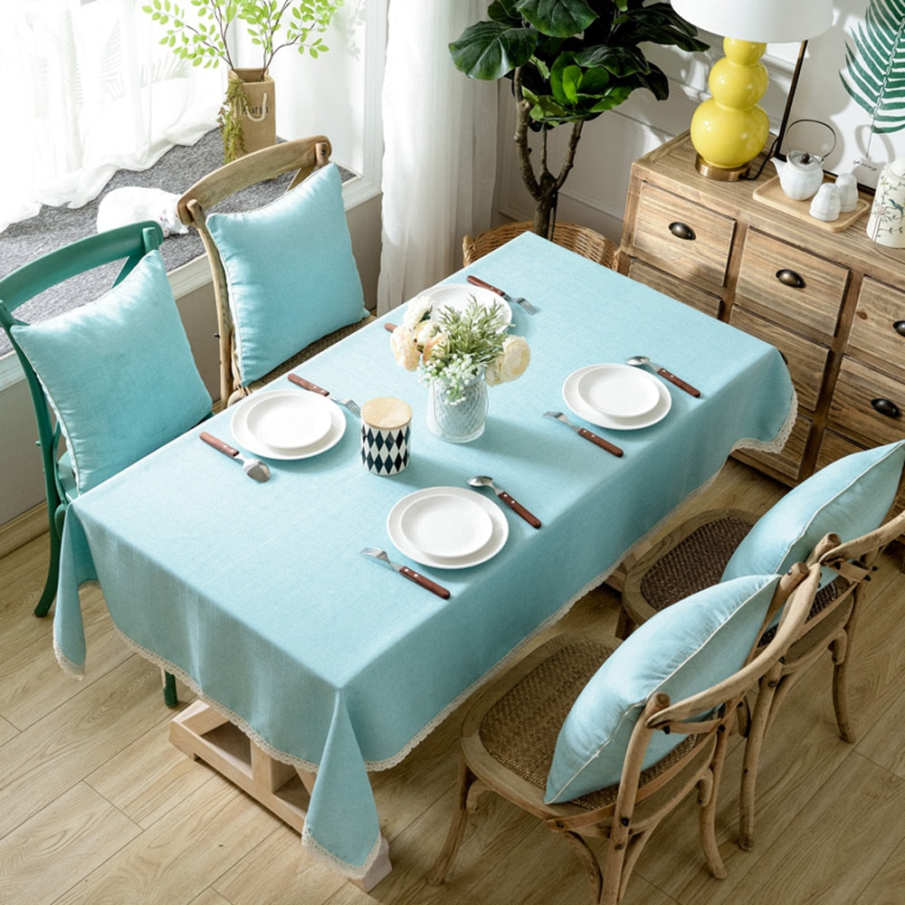 Toalha Decorativa De Mesa Linho + Cotton