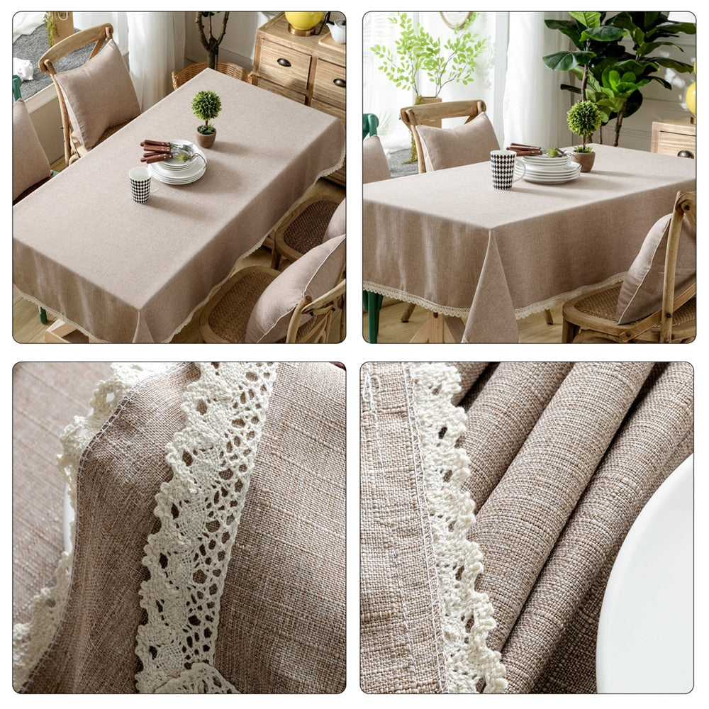 Toalha Decorativa De Mesa Linho + Cotton