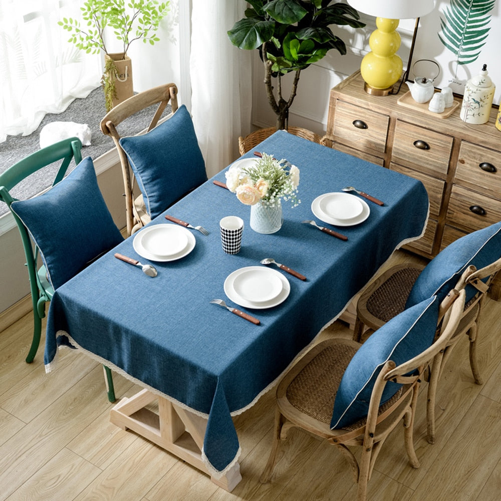 Toalha Decorativa De Mesa Linho + Cotton