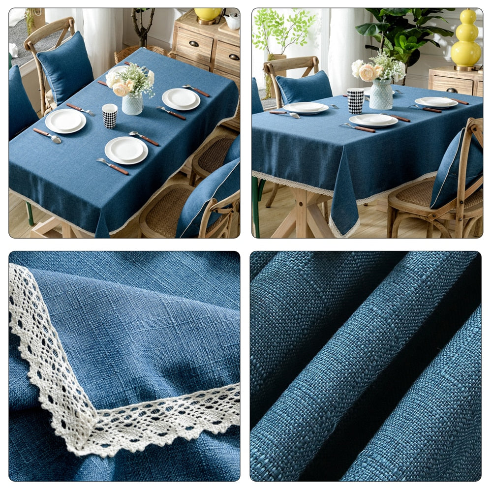 Toalha Decorativa De Mesa Linho + Cotton