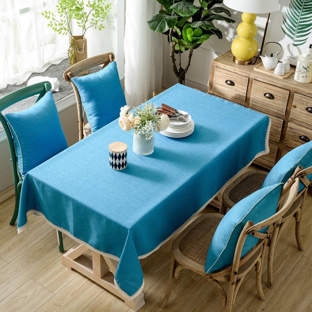 Toalha Decorativa De Mesa Linho + Cotton