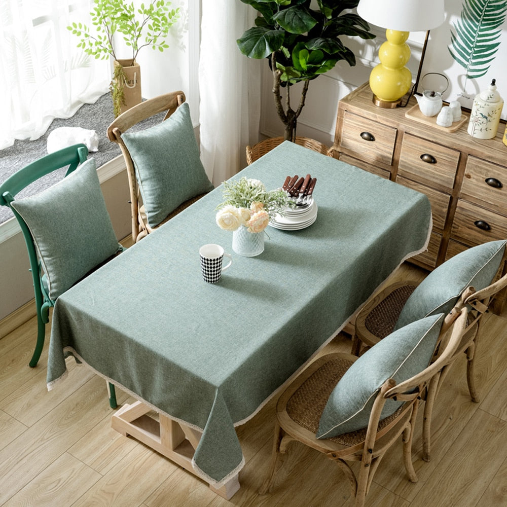 Toalha Decorativa De Mesa Linho + Cotton