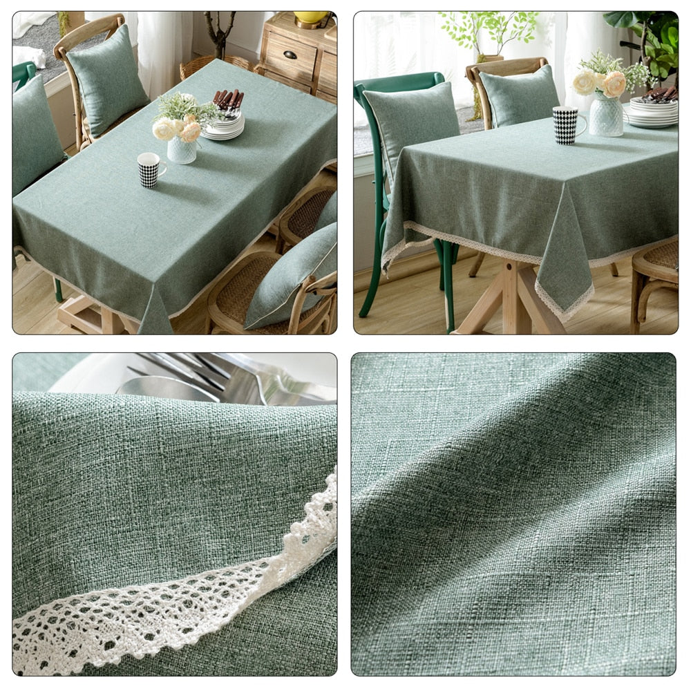 Toalha Decorativa De Mesa Linho + Cotton