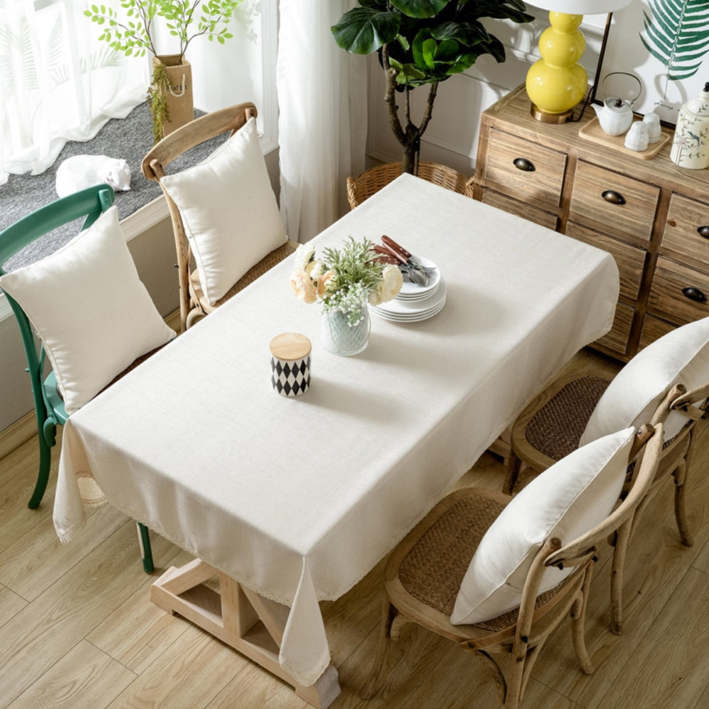 Toalha Decorativa De Mesa Linho + Cotton