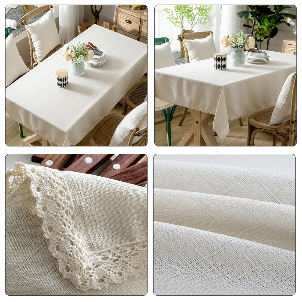Toalha Decorativa De Mesa Linho + Cotton
