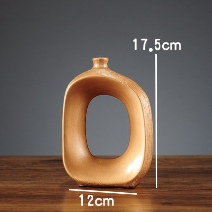 Vaso Em Cerâmica Minimalista