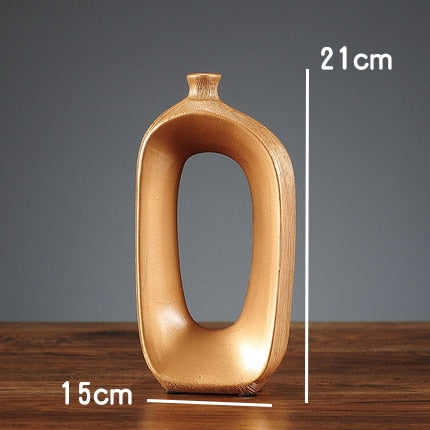 Vaso Em Cerâmica Minimalista