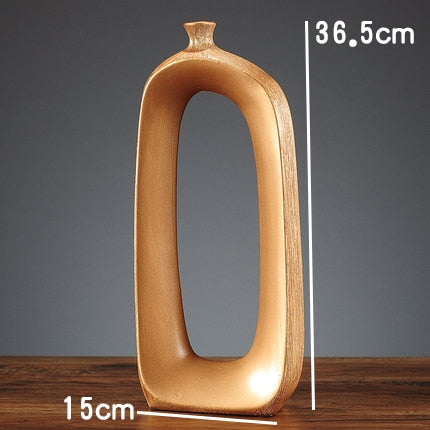 Vaso Em Cerâmica Minimalista