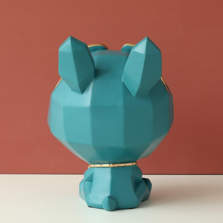Escultura Dog Armazenagem De Resina