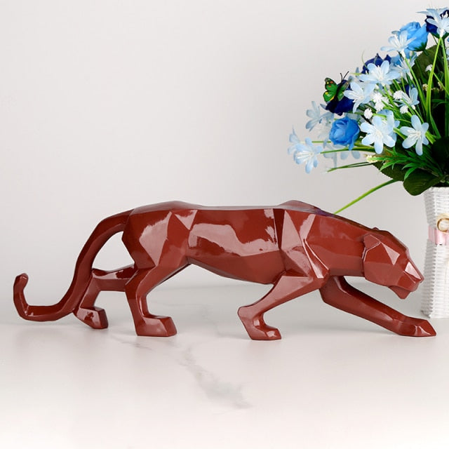 Estátua De Leopardo Moderna