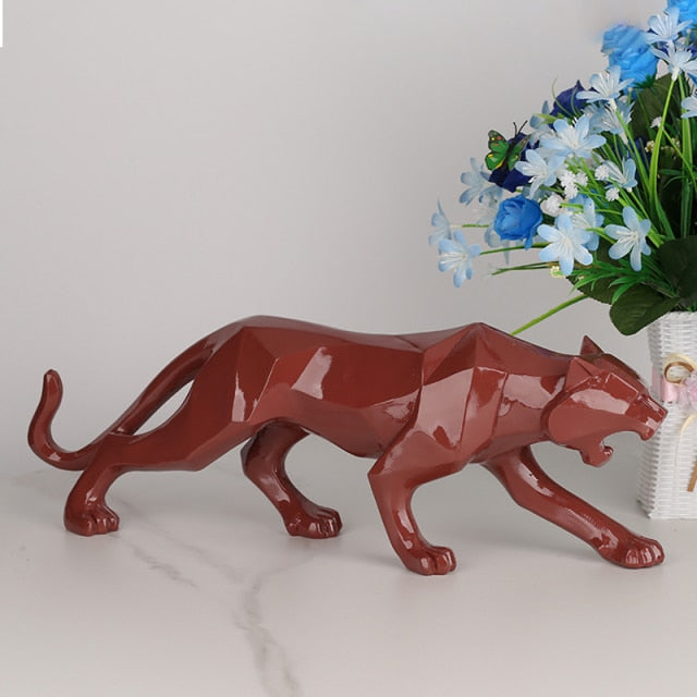 Estátua De Leopardo Moderna