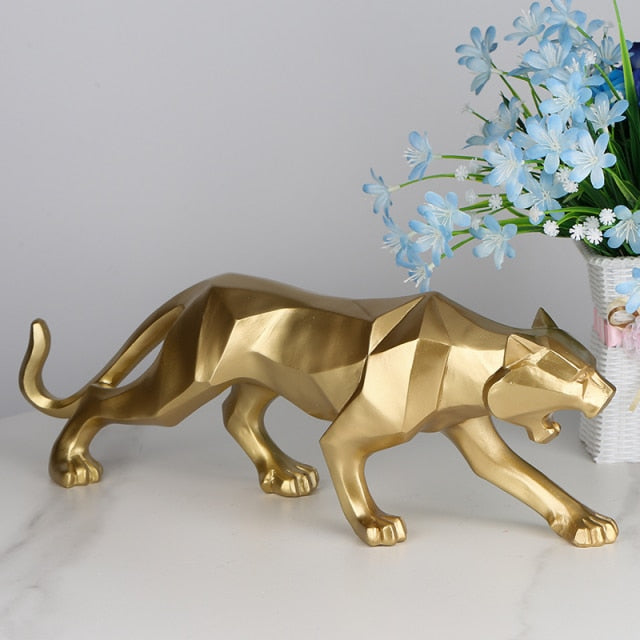 Estátua De Leopardo Moderna